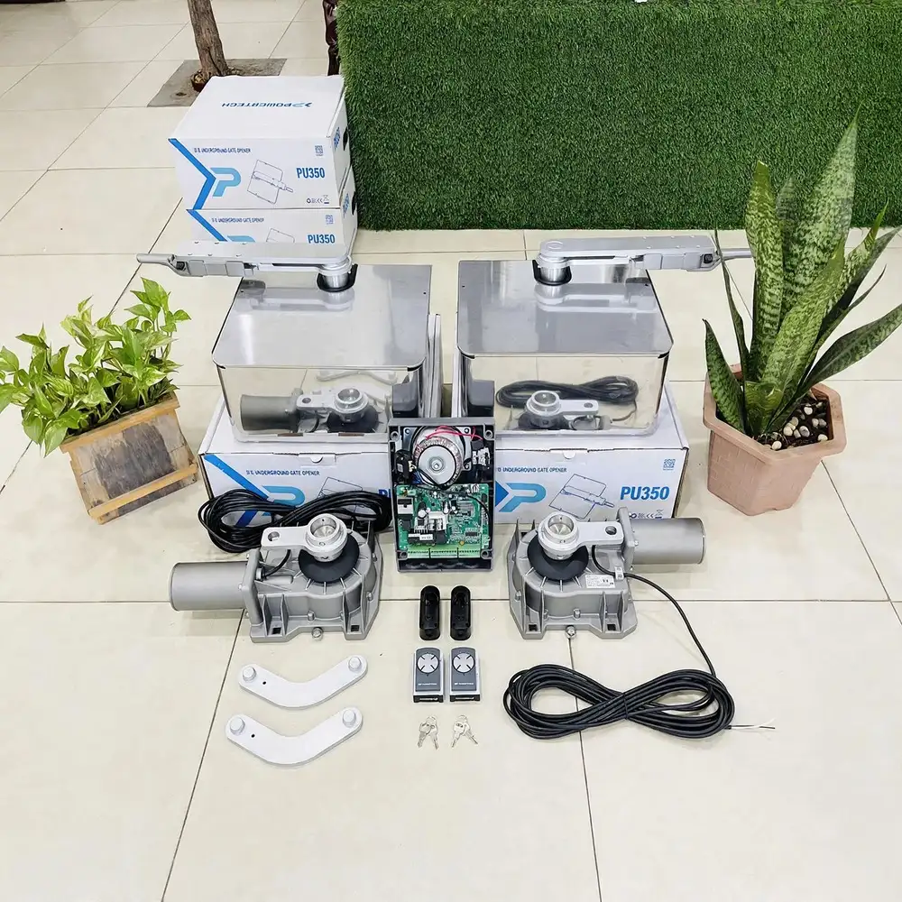Motor cổng âm sàn tự động Powertech PU350 - Ảnh 2